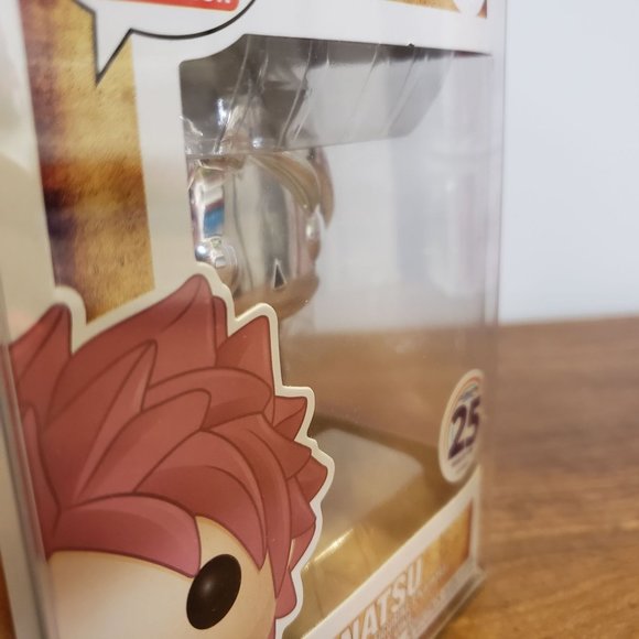 Funko Pop Funimation Exclusive 25th Anniv Silver Chrome 67 Fairy Tail Natsu - Picture 8 of 8